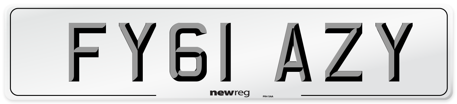 FY61 AZY Number Plate from New Reg